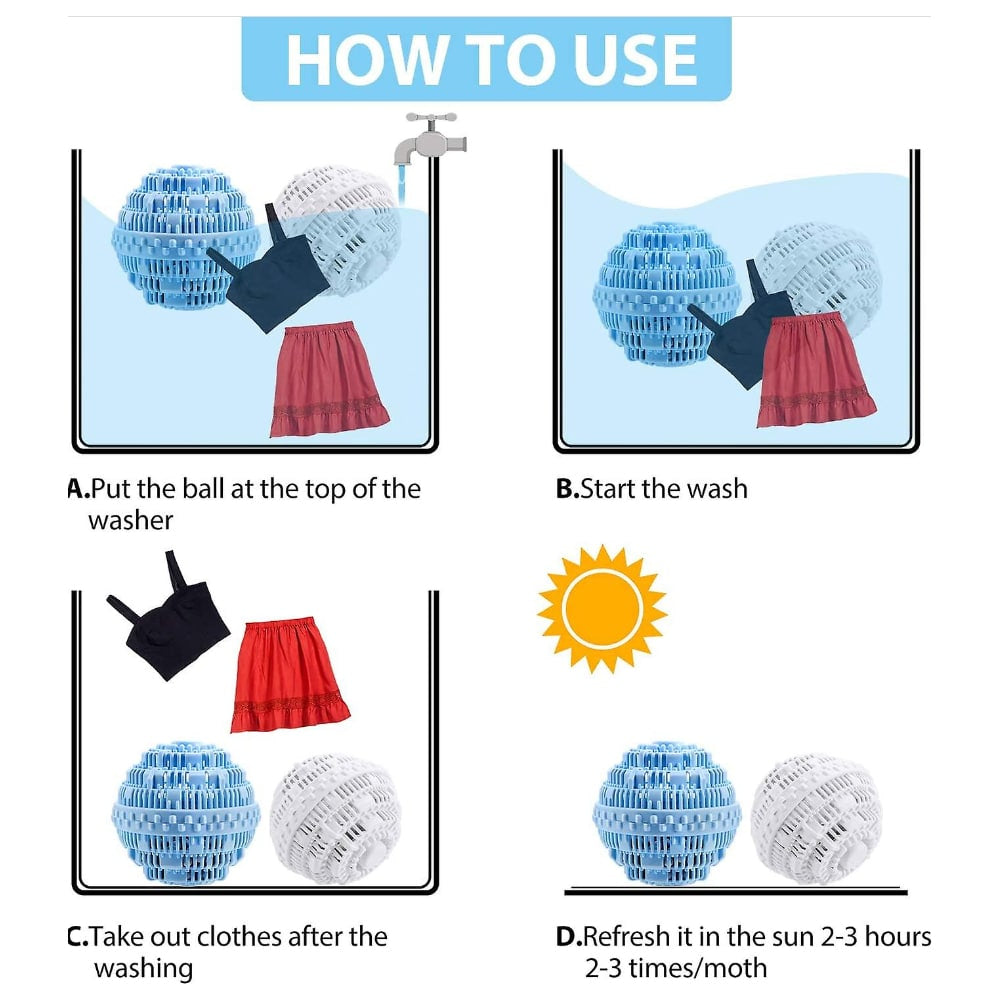 Bio-Washing Ball - Detergent and Fabric Softener | Kalsten