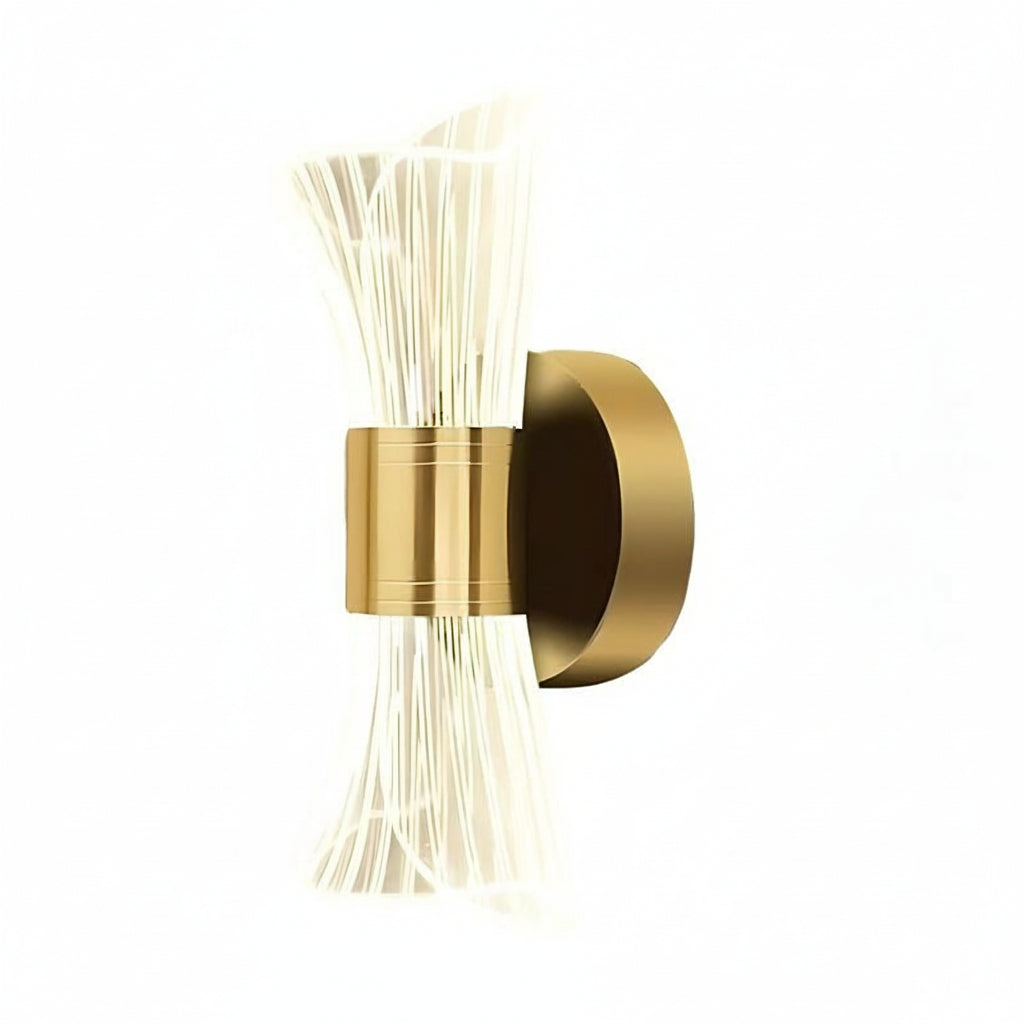 LED Wall Sconce Trumpet Shape Up Down Acrylic Metal 10W 22cm / 9in 3-Color Dimmable | Kalsten