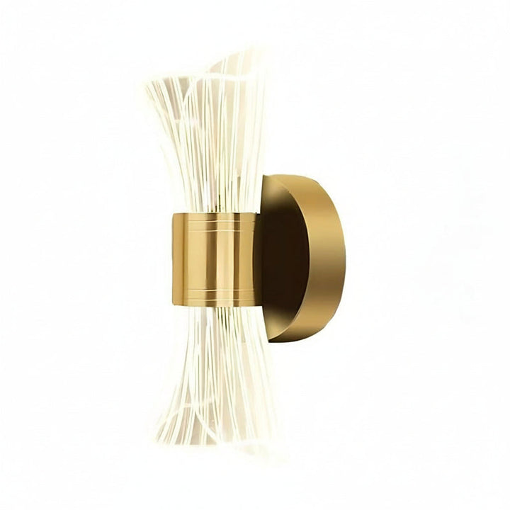 LED Wall Sconce Trumpet Shape Up Down Acrylic Metal 10W 22cm / 9in 3-Color Dimmable | Kalsten