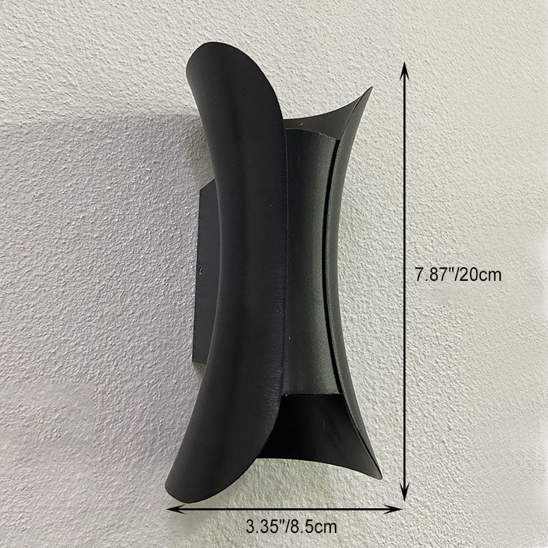 Modern Minimalist Waterproof Rectangle Aluminum LED Wall Sconce Lamp For Outdoor Patio | Kalsten