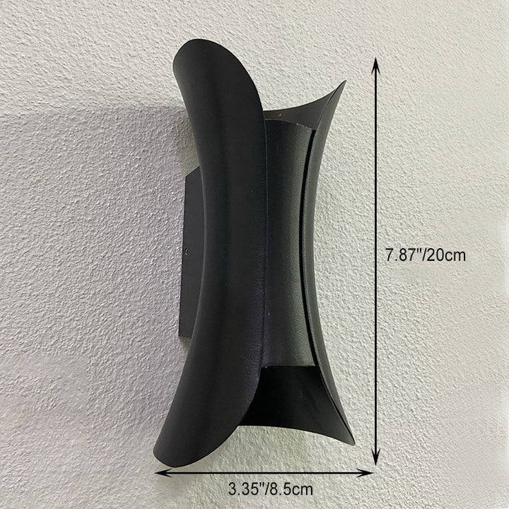 Modern Minimalist Waterproof Rectangle Aluminum LED Wall Sconce Lamp For Outdoor Patio | Kalsten