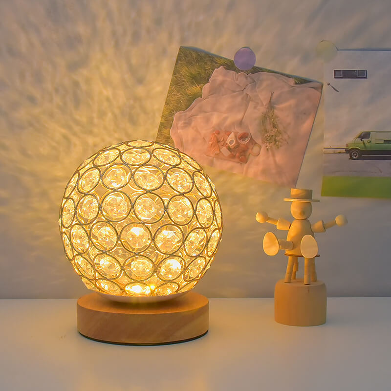 Modern Minimalist Round USB rechargeable LED table lamp | Kalsten