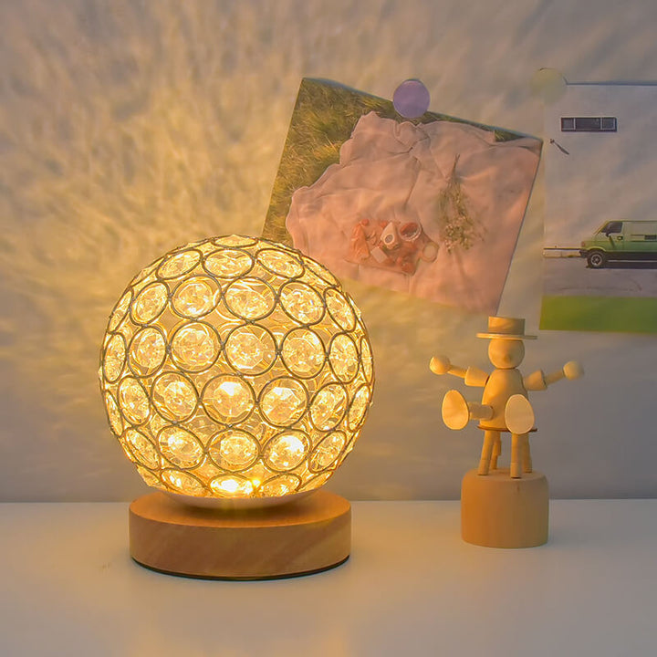 Modern Minimalist Round USB rechargeable LED table lamp | Kalsten