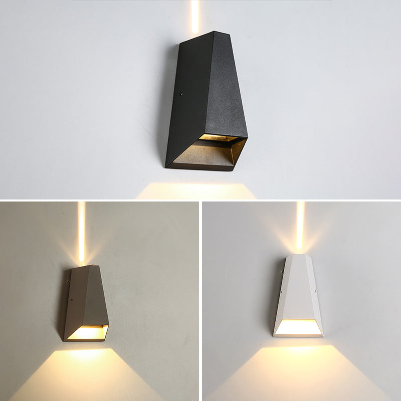 Outdoor Modern Column Geometry LED Waterproof Wall Sconce Lamp | Kalsten