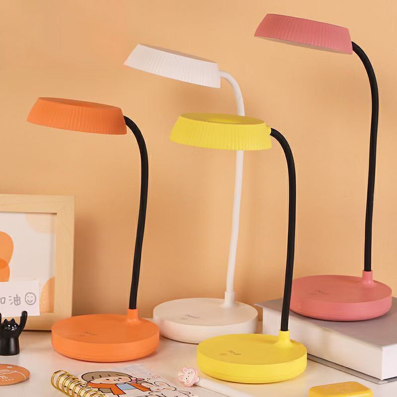 Kalsten | Nordic Minimalist Round Plate LED Touch Eye Protection USB Desk Lamp