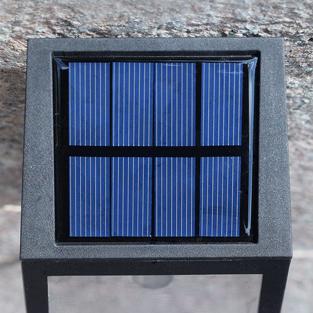 Modern Square Plastic Solar LED Outdoor Waterproof Garden Landscape Wall Sconce Lamp | Kalsten