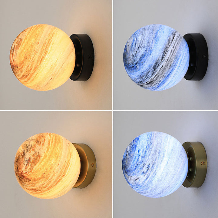 Modern Glass Globe Ceiling Light Kalsten