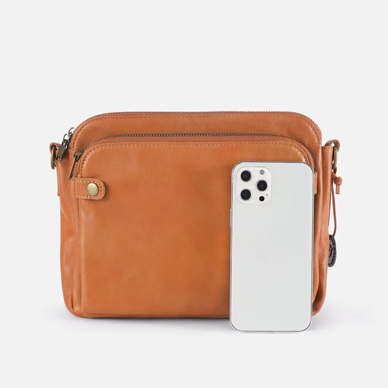 Women's shoulder bag made of three-layer leather | Kalsten