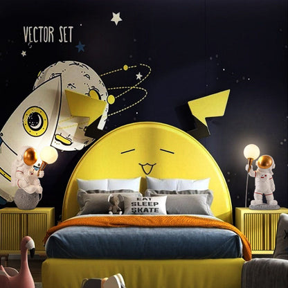 Skanto | Modern Creative Cartoon Astronaut Resin ABS 1-Light Wall Lamp for Bedroom
