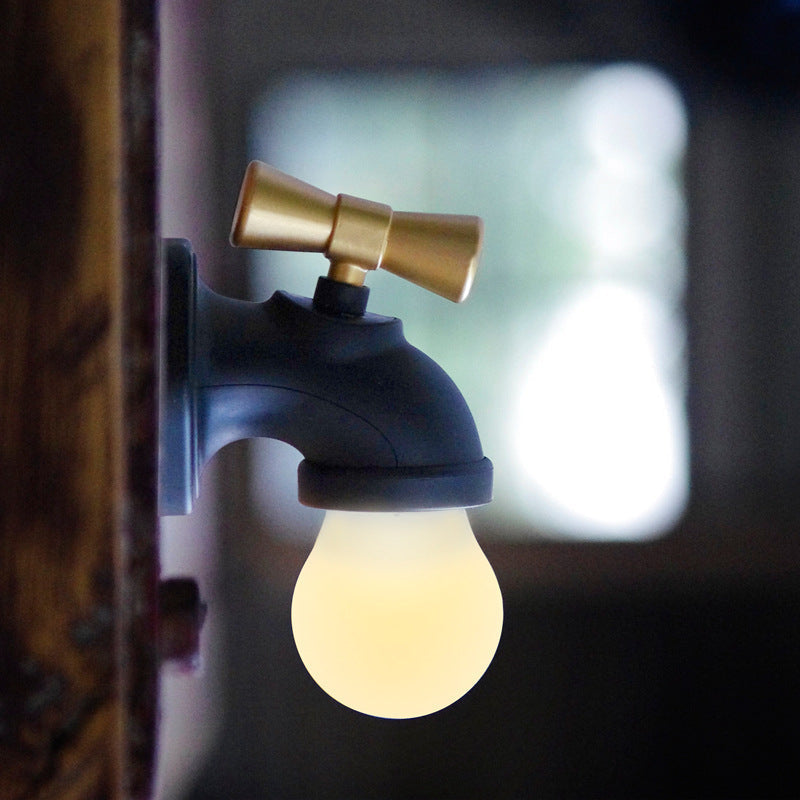 Modern creative faucet ABS PC USB LED night light wall lamp | Kalsten