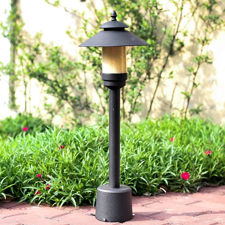 Modern Minimalist Umbrella Waterproof Aluminum Marble LED Outdoor Light For Garden | Kalsten