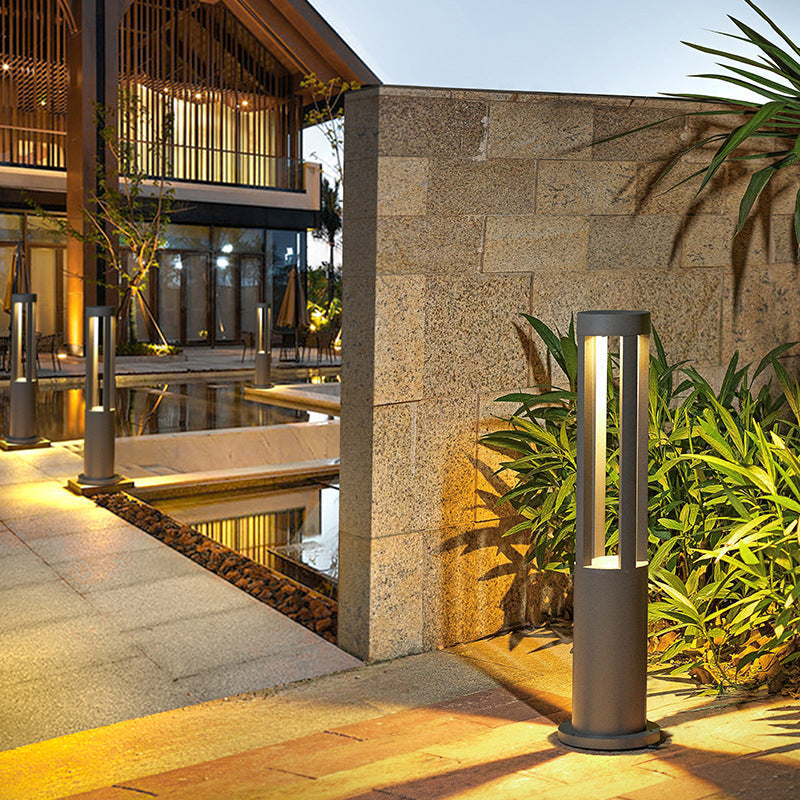 Modern Minimalist Waterproof Cylinder Square Aluminum LED Landscape Light For Garden | Kalsten