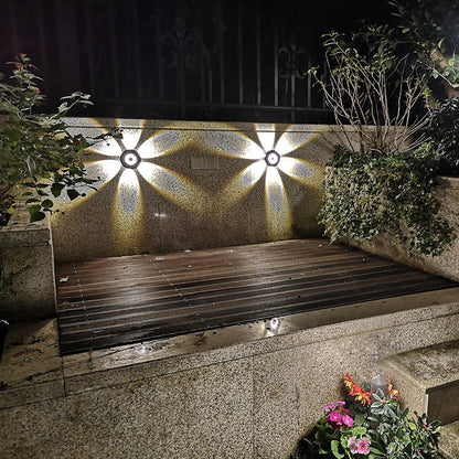 Contemporary Scandinavian Aluminum Round Shade LED Wall Sconce Lamp For Outdoor Patio | Bowlift