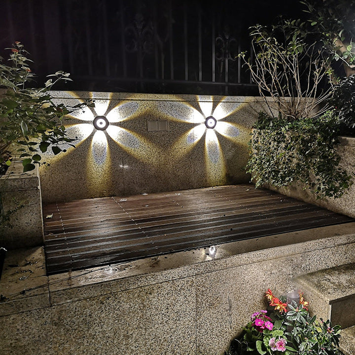 Contemporary Scandinavian Aluminum Round Shade LED Wall Sconce Lamp For Outdoor Patio | Kalsten