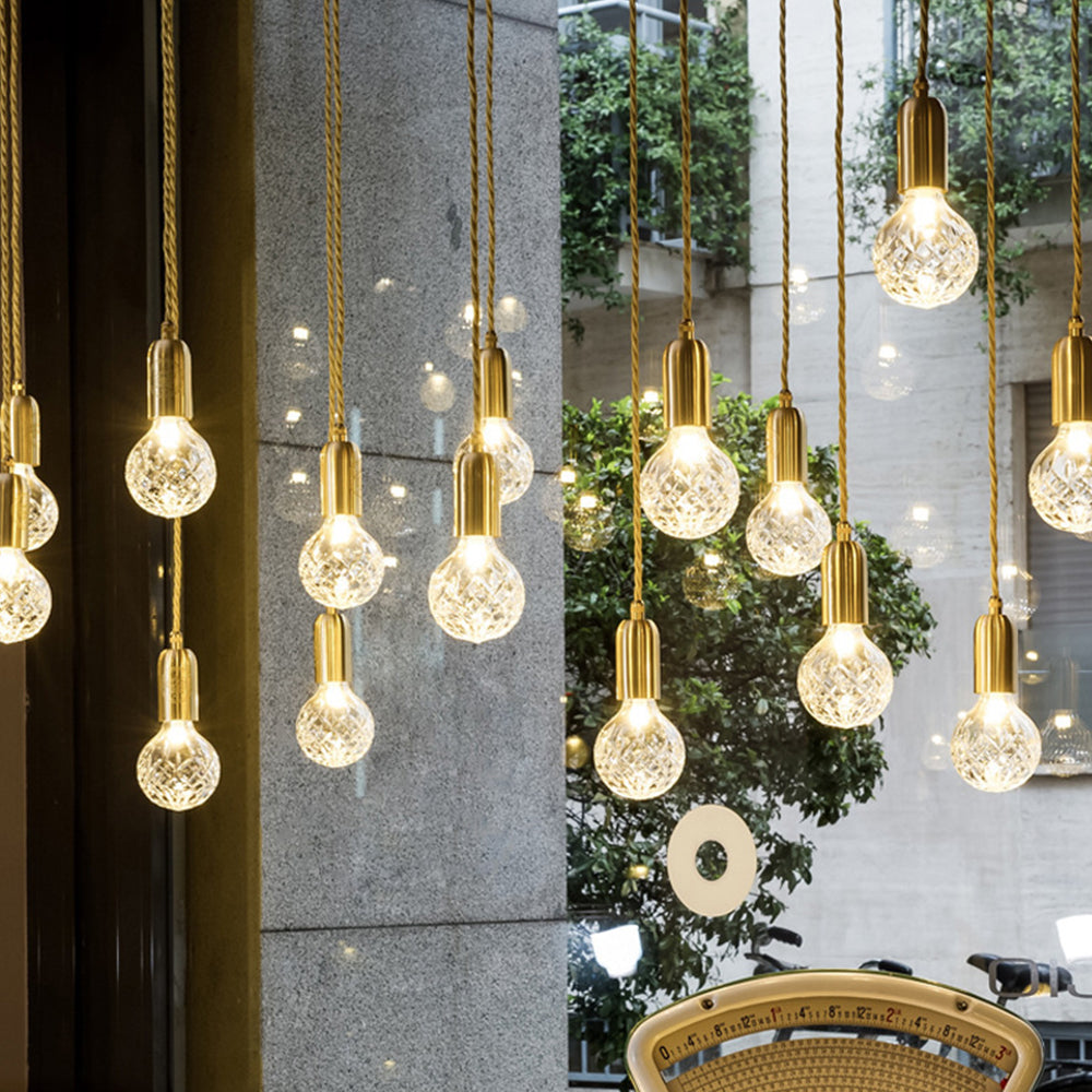 Modern LED Glass Pendant Lights For Living Room | Kalsten