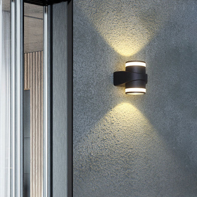 Modern Cylindrical Die-Cast Aluminum LED Waterproof Outdoor Garden Wall Light | Kalsten