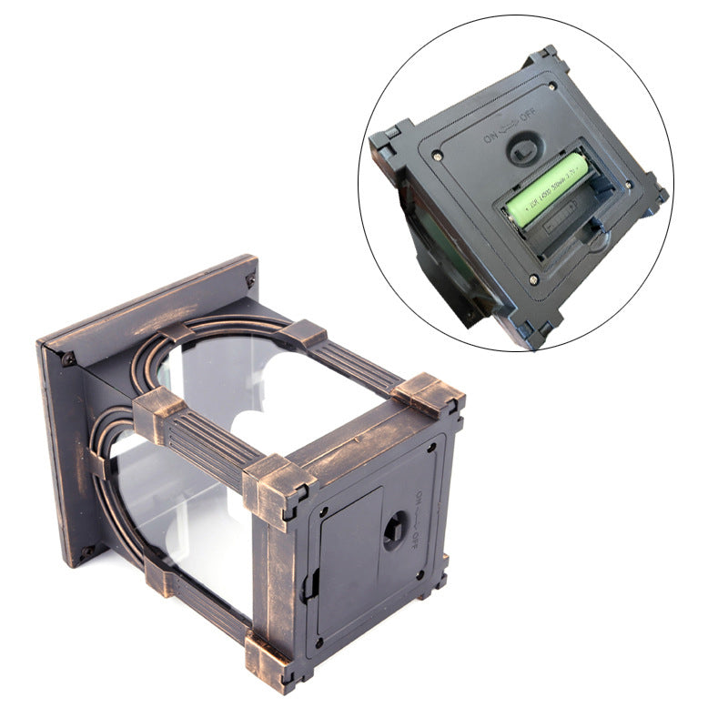 Traditional European Solar Waterproof House Cubic Plastic LED Landscape Lighting Outdoor Light For Garden | Kalsten