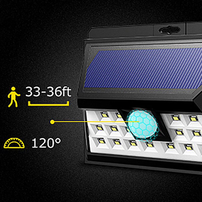 Outdoor Solar Trapezoid Body Sensor Waterproof LED Patio Wall Sconce Lamp | Kalsten