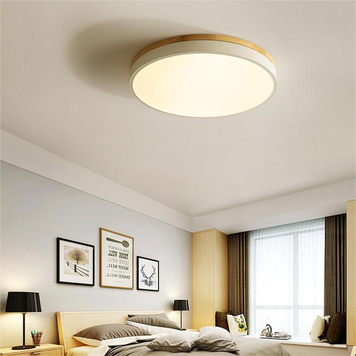 Wood LED Recessed Ceiling Light Kalsten