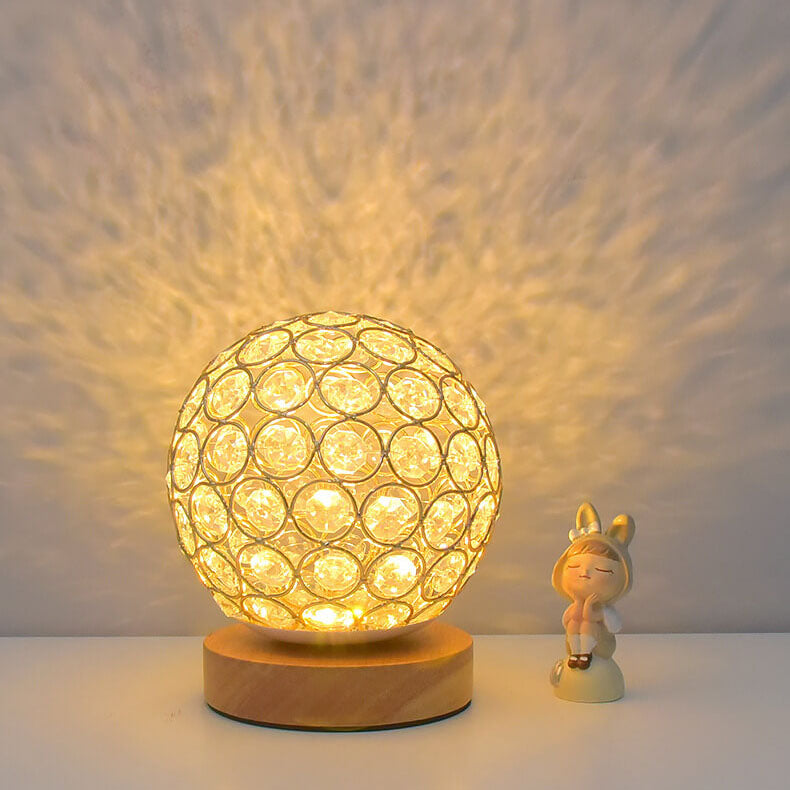 Modern Minimalist Round USB rechargeable LED table lamp | Kalsten