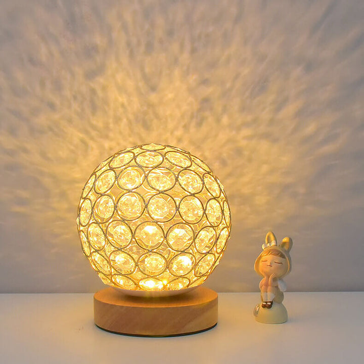 Modern Minimalist Round USB rechargeable LED table lamp | Kalsten