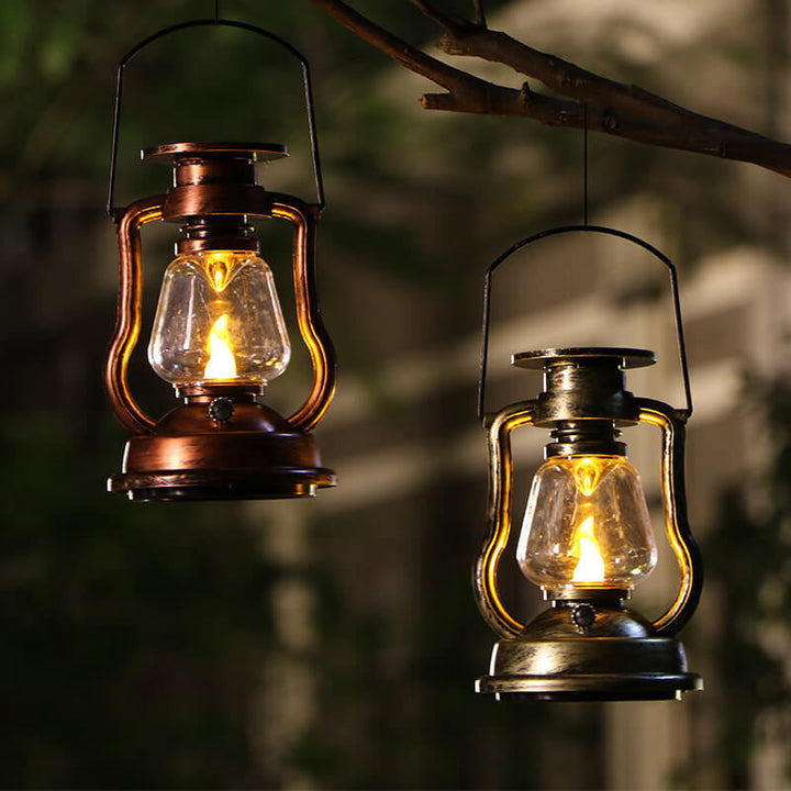 Solar Retro Kerosene Lamp Horse Lamp LED Outdoor Garden Patio Decoration Portable Flame Candle Light | Kalsten