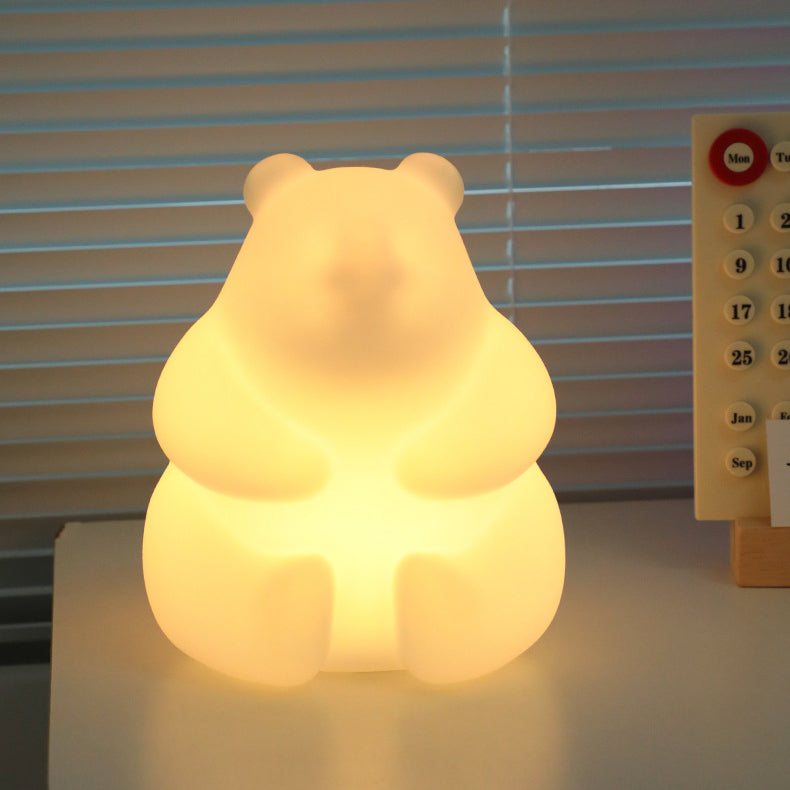 Contemporary Creative Bear PE LED Table Lamp for the Living Room | Kalsten