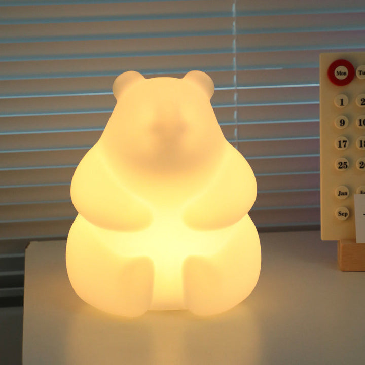 Contemporary Creative Bear PE LED Table Lamp for the Living Room | Kalsten
