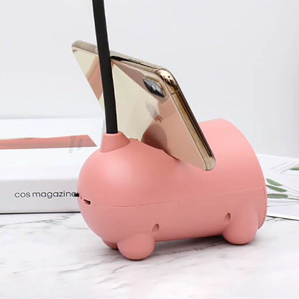 Kalsten | LumoBun Table Lamp – Cute LED Desk Lamp with Pen Holder and USB Connection