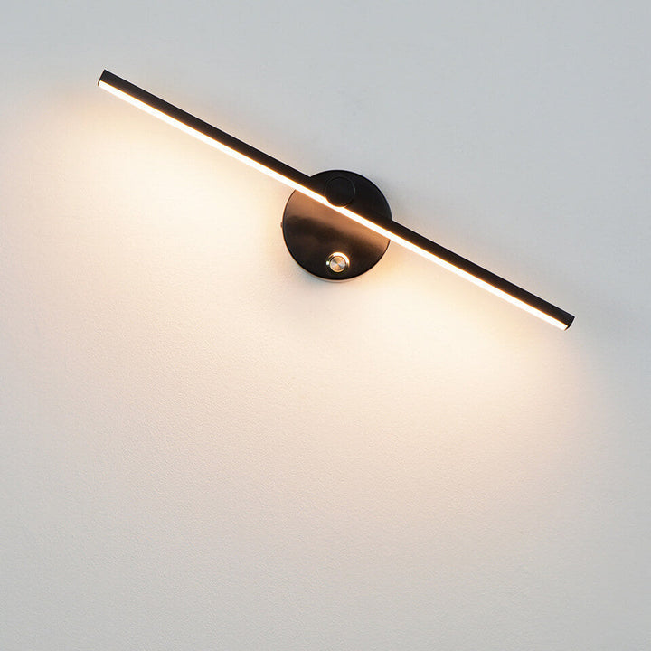 Nordic Minimalist Aluminium Long Bar Switch LED Mirror Wall Light Lamp | Kalsten