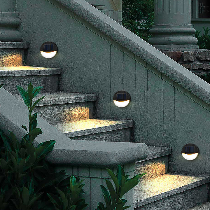 Outdoor Solar Round Square LED Waterproof Patio Step Light | Kalsten