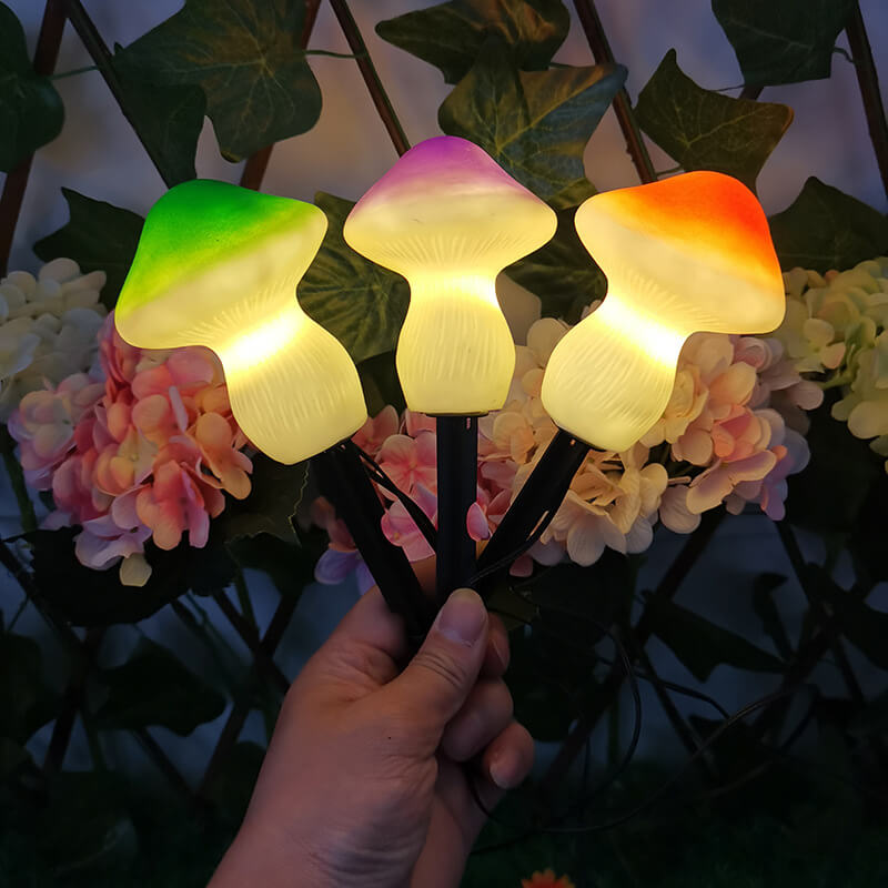 Solar Outdoor Mushroom Shape LED Garden Lawn Ground Insert Landscape Light | Kalsten
