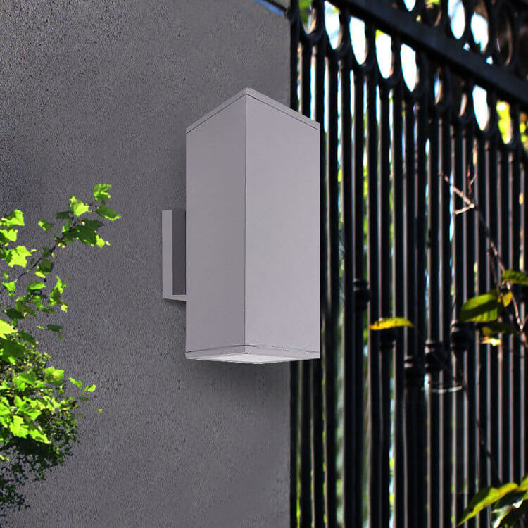 Modern Minimalist Square Column LED Luminous Outdoor Waterproof Wall Sconce Lamp | Kalsten