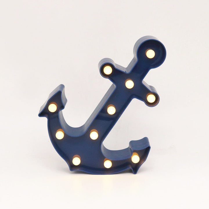 Scandinavian modern Boat Anchor ABS Battery LED Wall Sconce Lamp | Kalsten