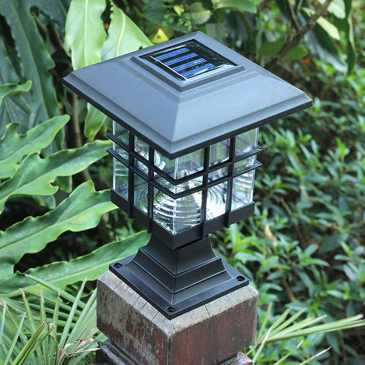 Modern Simplicity Solar Square Pillar LED Outdoor Lawn Landscape For Garden | Kalsten