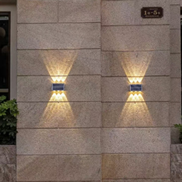 Contemporary Industrial Solar Waterproof ABS Column LED Wall Sconce Lamp For Outdoor Patio | Kalsten