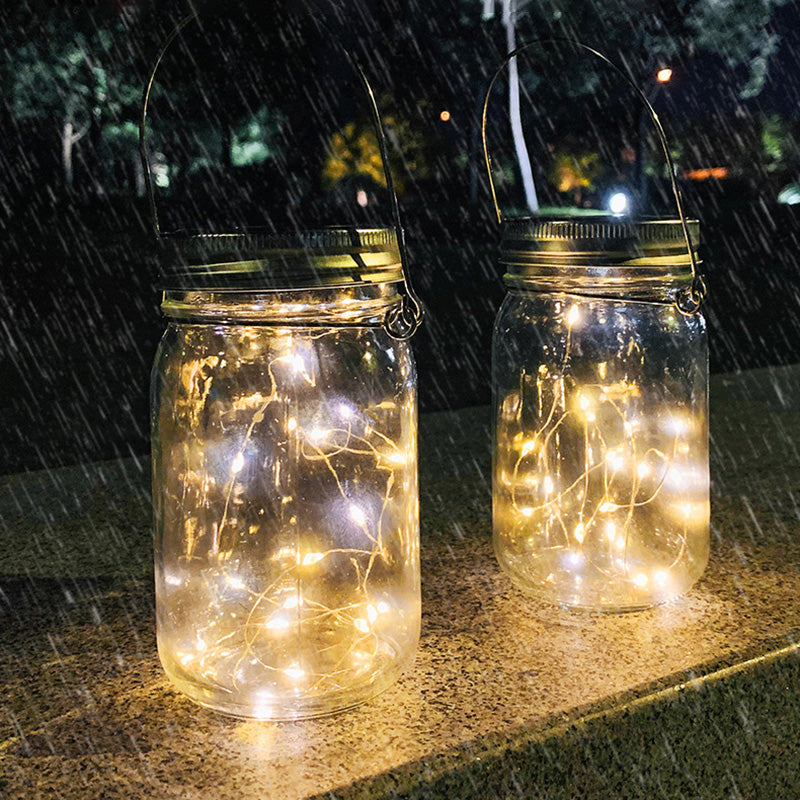 Modern Art Deco Waterproof Solar Glass Stainless Steel Copper Wire Star LED String Lights Outdoor Lighting For Garden | Kalsten