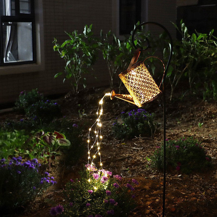 Contemporary Creative Solar Kettle Iron LED Outdoor Light For Garden | Kalsten