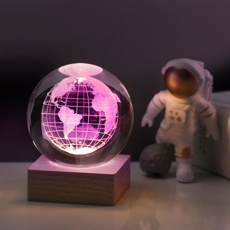 3D Galaxy Crystal Ball Night Light | Kalsten
