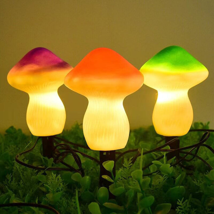 Solar Outdoor Resin Mushroom LED Garden Ground Insert Decorative Landscape Light | Kalsten