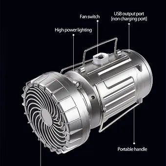 Lanterns Camping Solar Fan LED Light | Kalsten