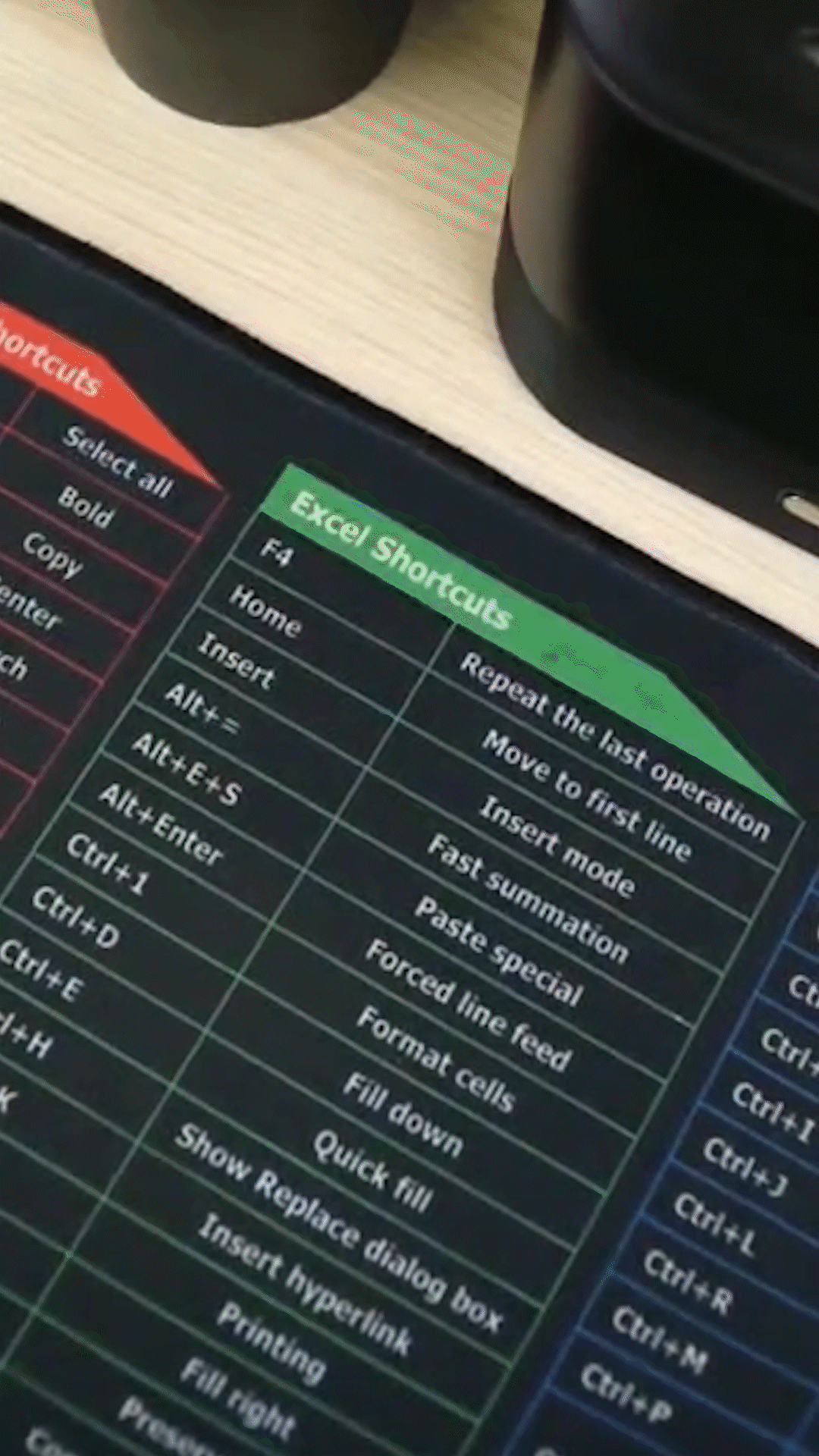 Kalsten | Shortcut Keys Mouse Pad