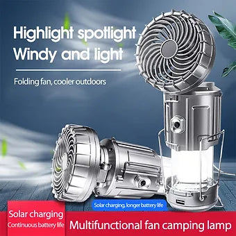 Lanterns Camping Solar Fan LED Light | Kalsten