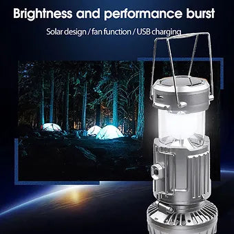 Lanterns Camping Solar Fan LED Light | Kalsten