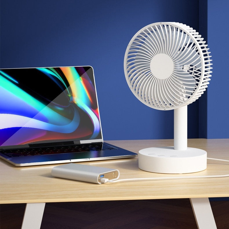 Portable Rechargeable Desktop Fan 8 Inch Mini USB Fan for Home and Office | Kalsten