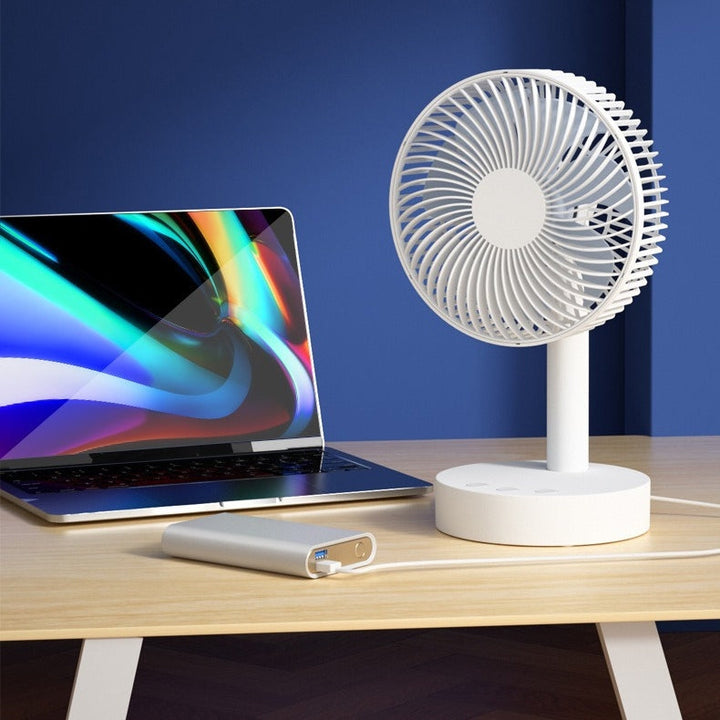 Portable Rechargeable Desktop Fan 8 Inch Mini USB Fan for Home and Office | Kalsten