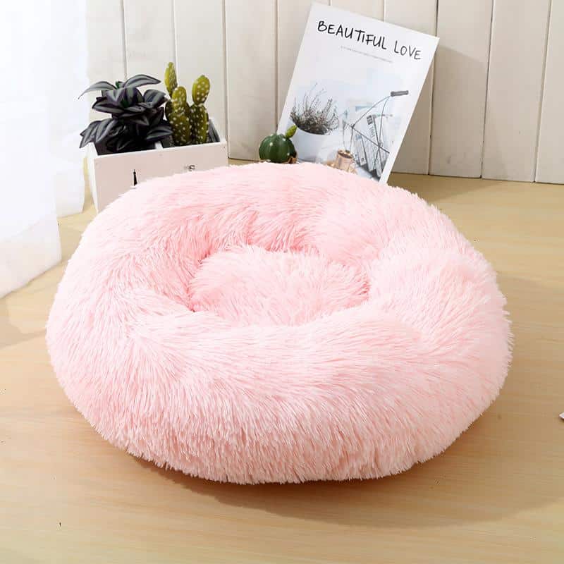 Soft and calming donut cat pillow (black, beige, gray or pink) | Kalsten