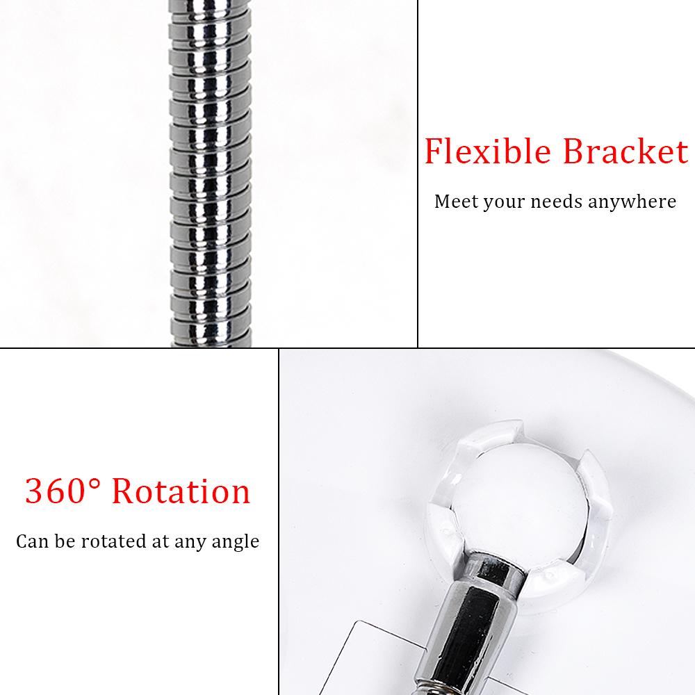 Makeup mirror with LED &amp; magnification - with suction cup and flexible arm | Kalsten