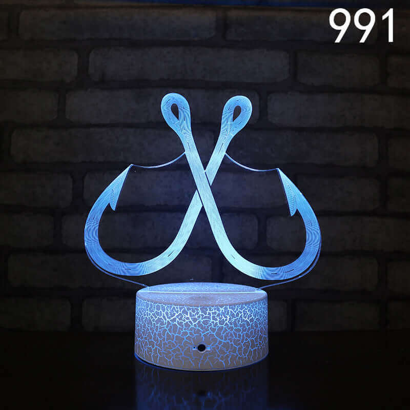Crack Base LED Colorful Touch USB Plug-in 3D Small Night Lamp | Kalsten