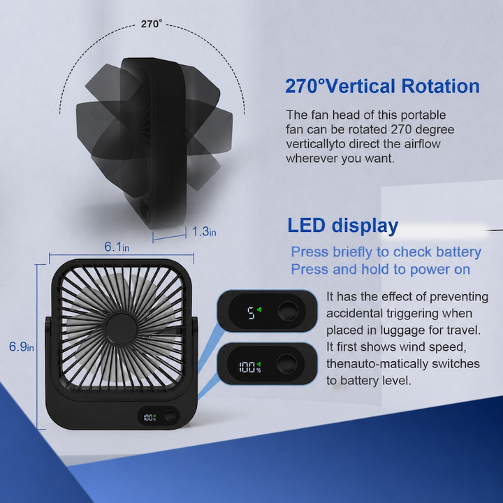 Cruise Approved Magnetic Travel Fan | Kalsten